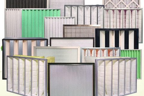 制藥行業30萬級空氣過濾器(F8-H10-HEPA)袋式及有隔板、無隔板